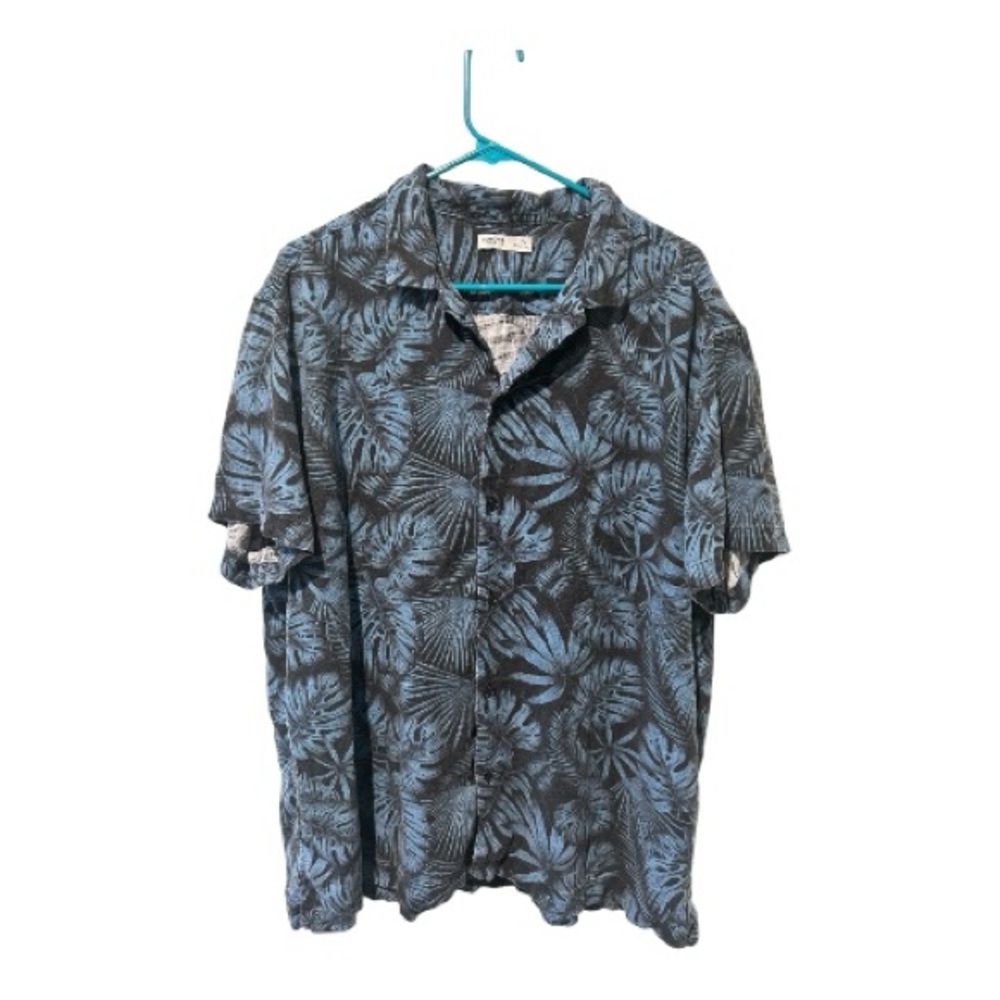Sonoma XXL Blue Tropical Hawaiian Button Up Shirt